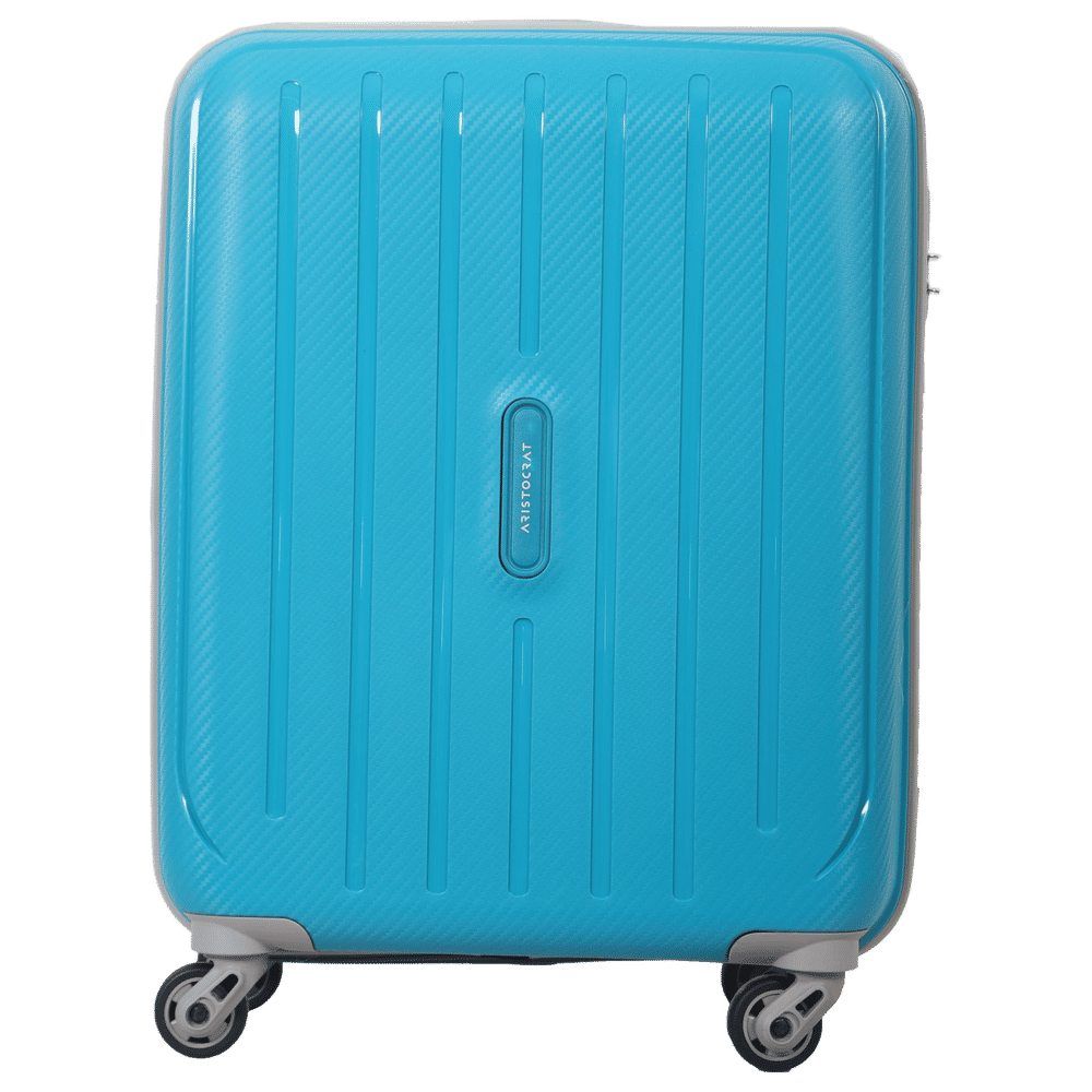 Buy Aristocrat Nitron 55 Litres Polycarbonate Trolley Bag (Number Lock Mechanism, NITRON55TBL